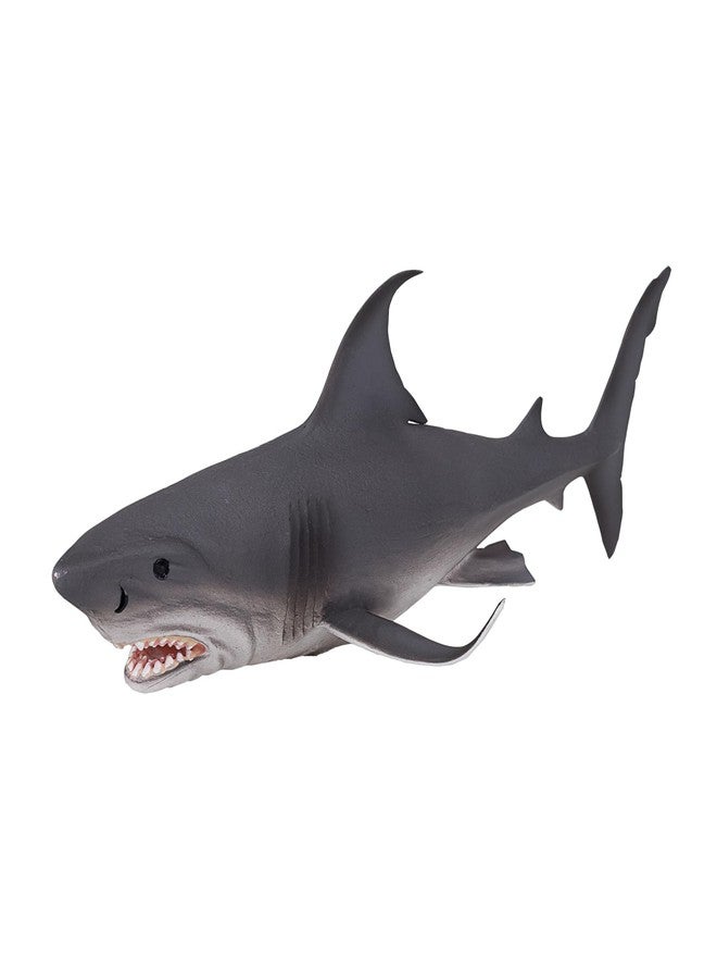 MOJO Large Great White Shark Realistic International Wildlife Toy Replica Hand Painted Figurine - Image 2